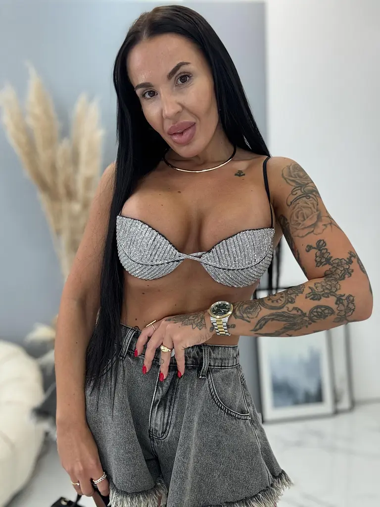Bralet top s kamienkami ALANNA - next