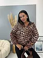 Prechodný leopardí bomber kabát PATTY+