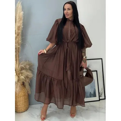 Lyocellové šaty s opaskom BERENICE veľkosť: one size