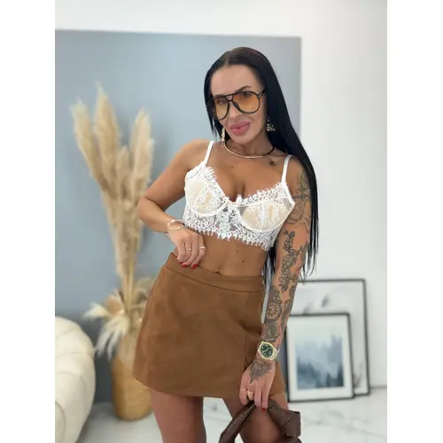Semišová nohavicová sukňa IVYANA veľkosť: one size