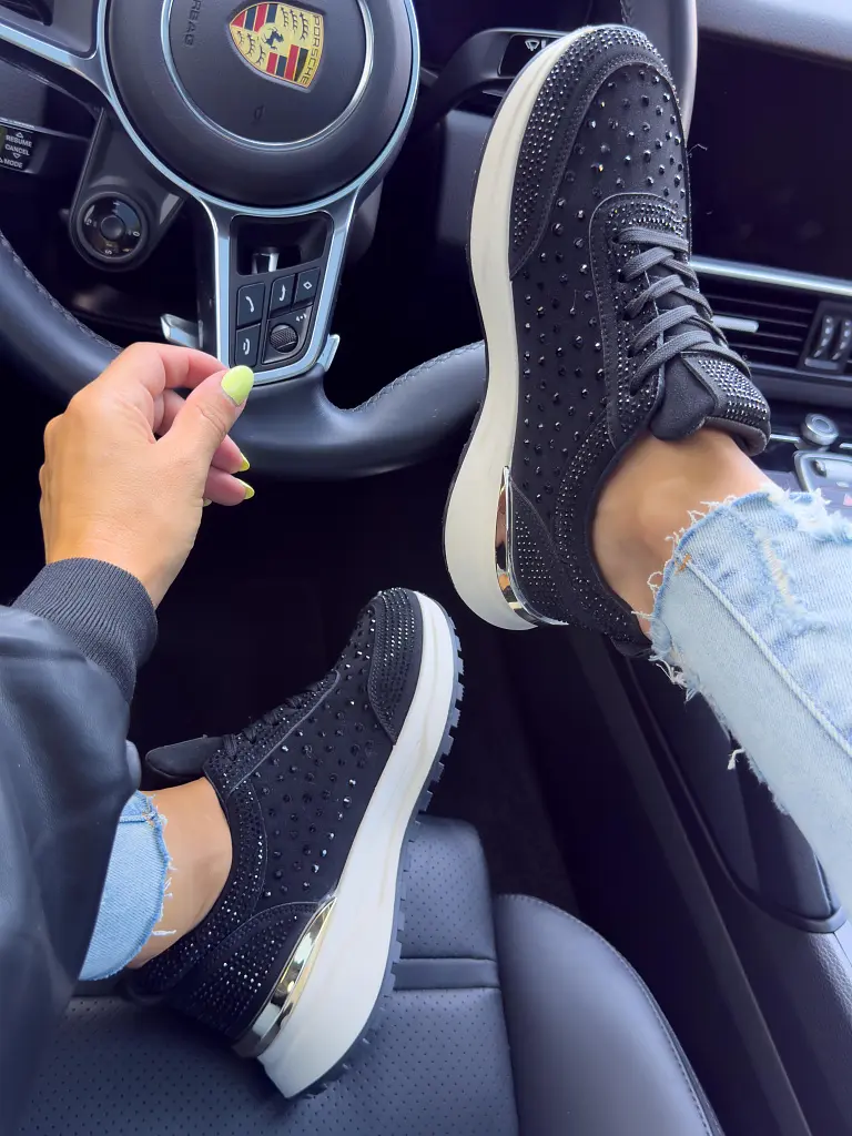 Platformové tenisky zdobené kamienkami MAISIE- - next