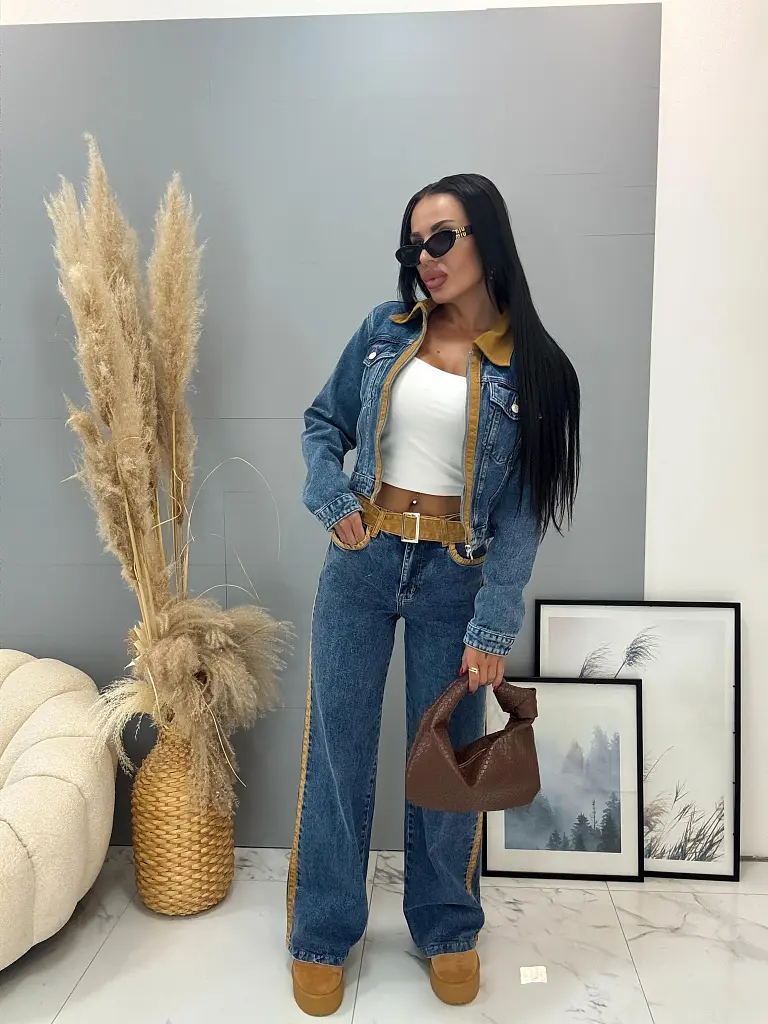 Dvojdielny denim komplet BRITNI - next