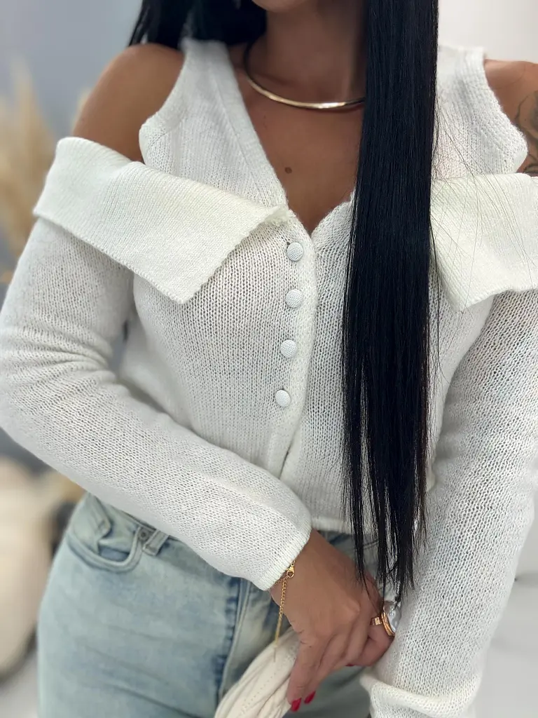 Pletený crop top JANNE - next