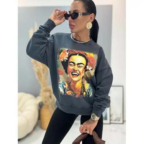 Oversized mikina s potlačou ENORA veľkosť: one size