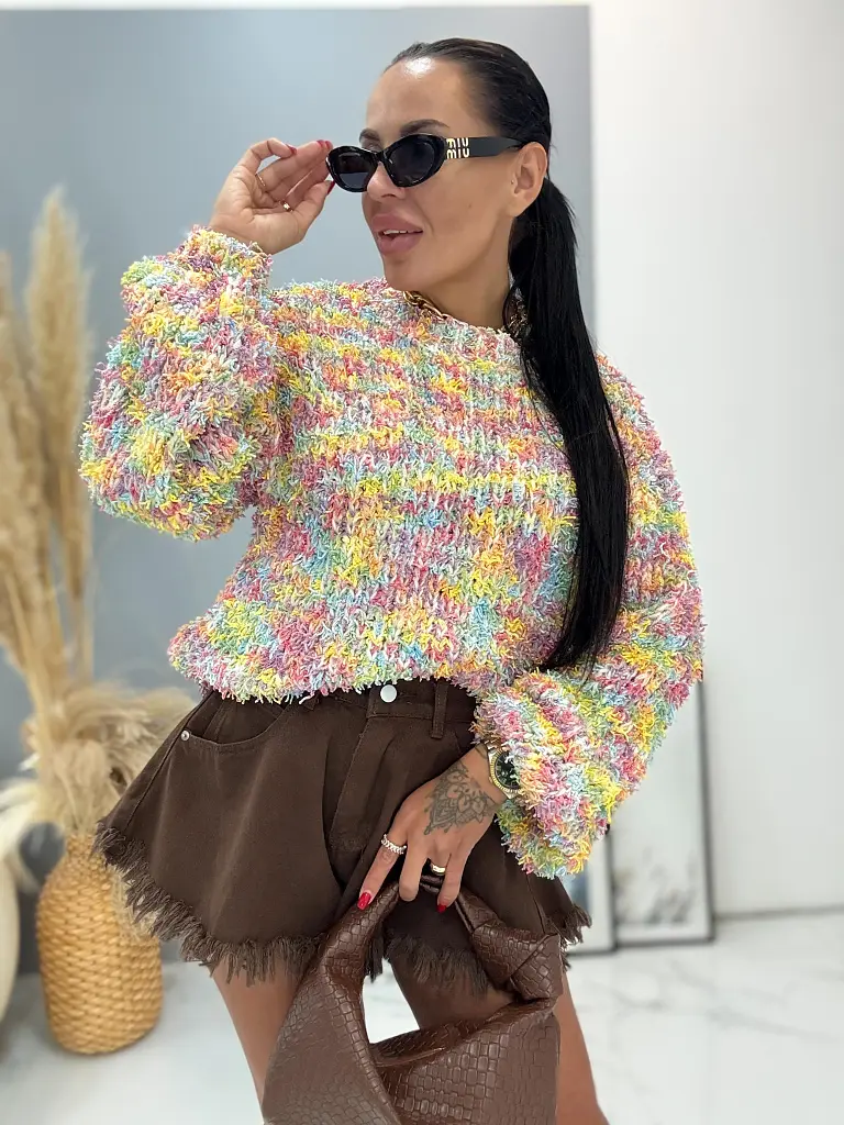 Elegantný pestrofarebný pulóver LYDIA+ - next