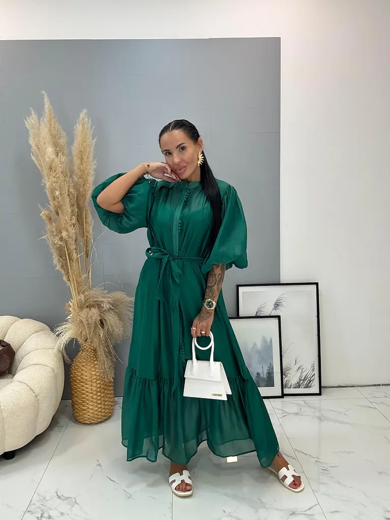 Lyocellové šaty s opaskom BERENICE