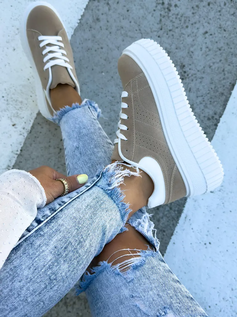 Platformové semišové dámske tenisky HEIDY - next