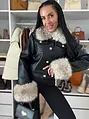 Kožená bunda s kožušinou ANGELLA