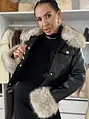 Kožená bunda s kožušinou ANGELLA