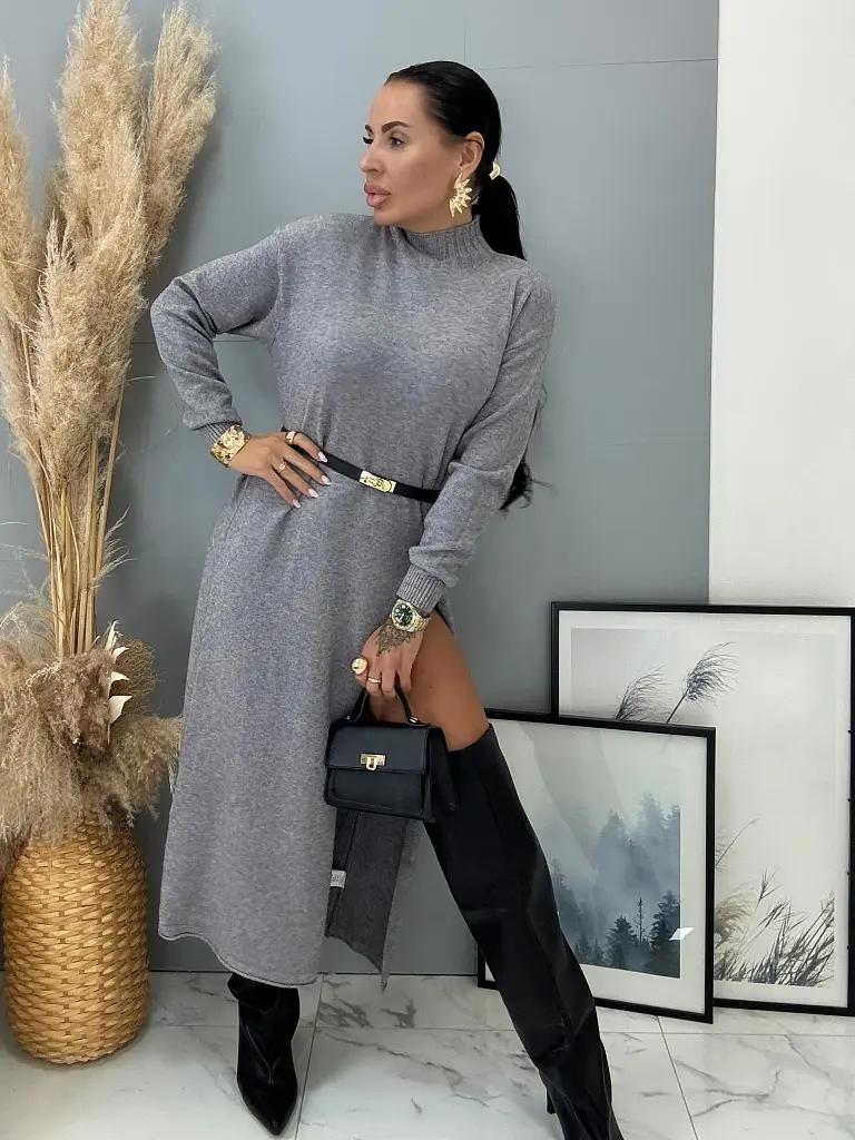 Elegantný dlhý pulóver MALANI