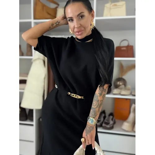 Pletené šaty s opaskom MINA veľkosť: one size