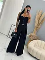 Čierne nohavice wide-leg VAIDA