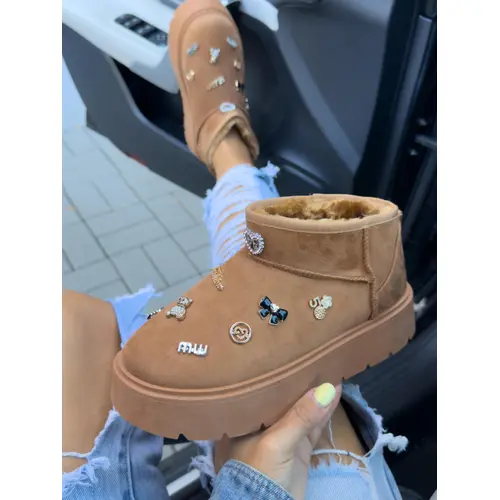 Dámske snehule s ozdobami KALEB+ veľkosť: 41