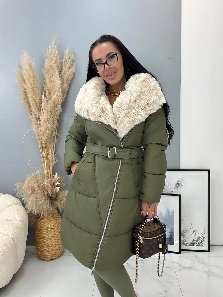 Zimná bunda s kožušinkou a kapucňou BURMA+ - next