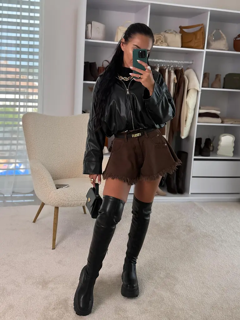 Čierne čižmy nad kolená SHEIRA- - next