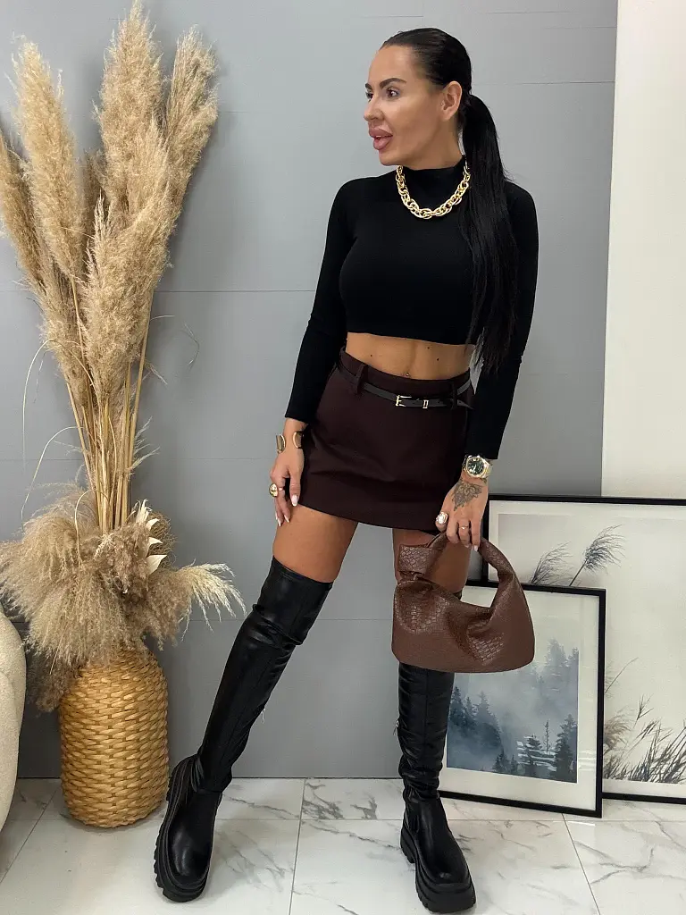 Sukňové nohavice s opaskom ANELISE - next