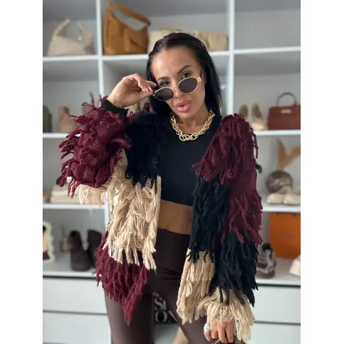 Farebný pletený kardigán CORA veľkosť: one size