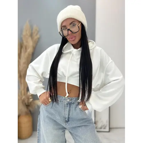 Crop mikina s kapucňou TEARA veľkosť: one size