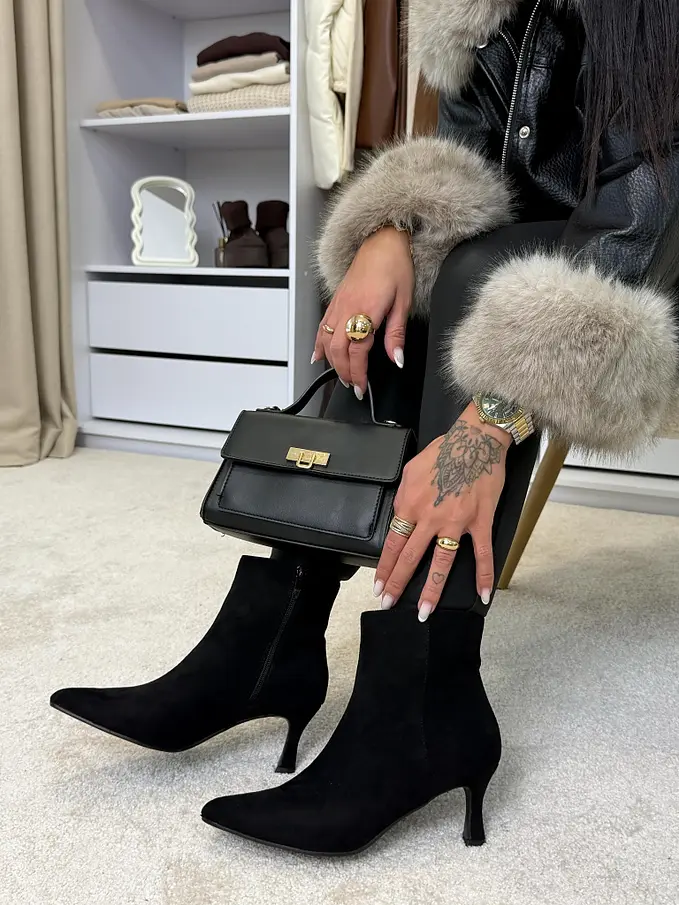 Semišové členkové čižmy VALENCIA