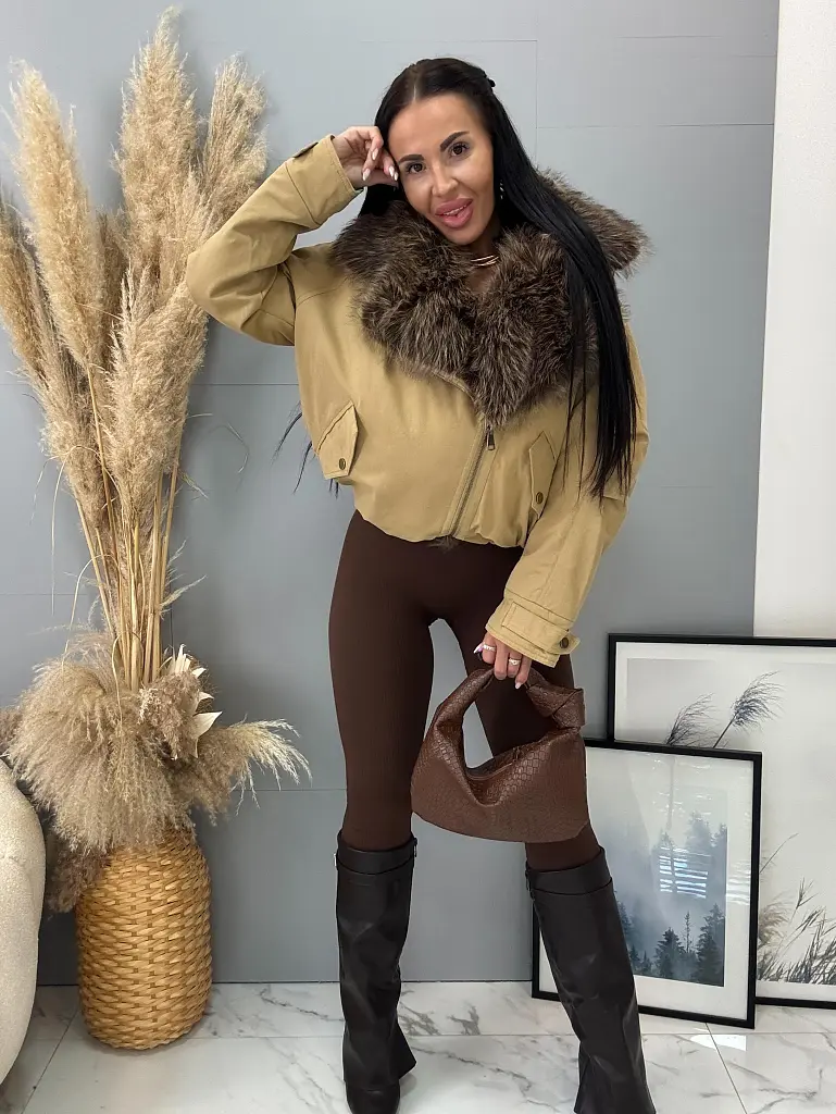 One size kabát s kožušinou NEVARA - next