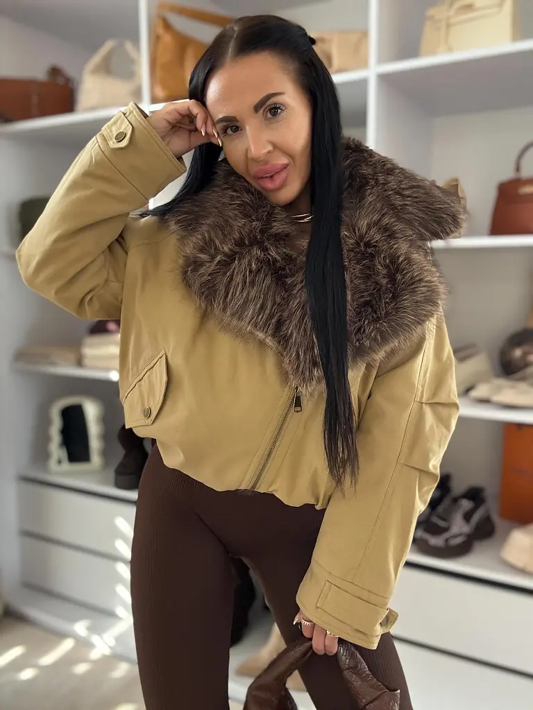 One size kabát s kožušinou NEVARA