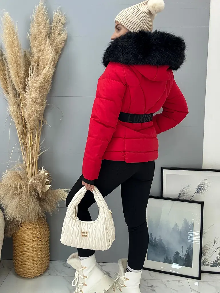 Bunda s kožušinou a kapucňou MILLIE