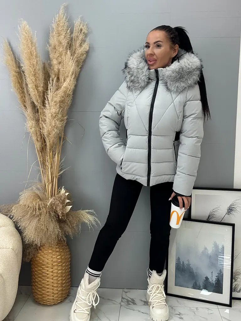 Bunda s kožušinou a kapucňou MILLIE