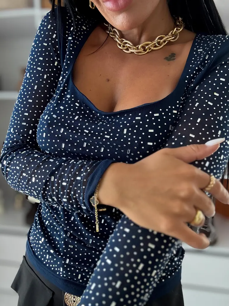 Šifónové tričko s kamienkami SHARITA - next