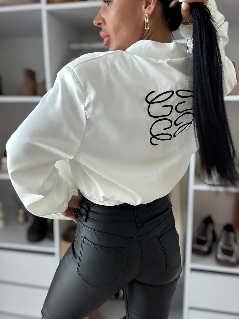 Saténový bomber kabát SELMA+ - next