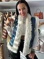 Denim vesta s kožušinkou ARAVIS+