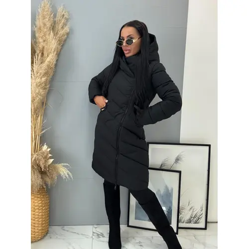 Štepovaná bunda s kapucňou a opaskom MARSELA veľkosť: L