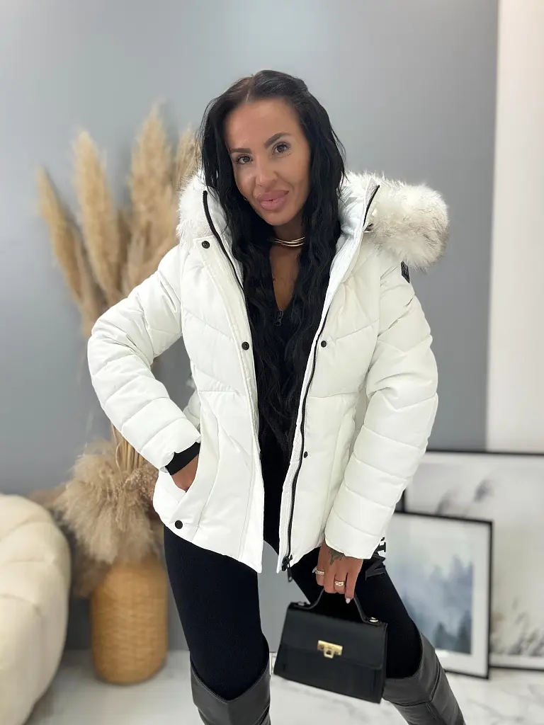 Bunda s kožušinou a kapucňou ARANA - next