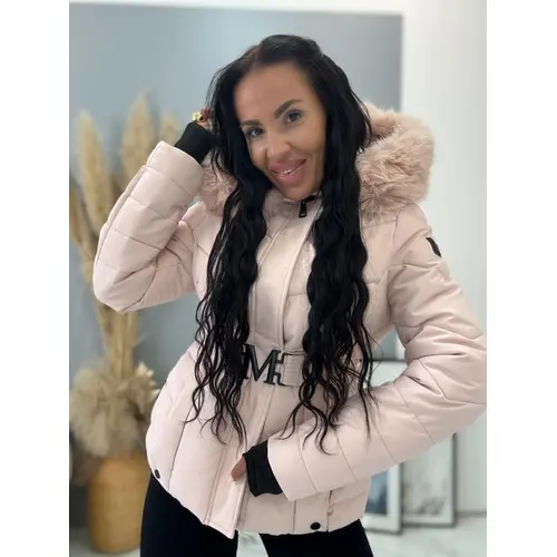 Bunda s kožušinou a kapucňou ARANA veľkosť: XXL