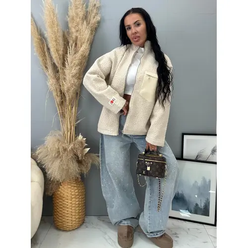 Teddy ľahká bunda ELINA veľkosť: L Teddy ľahká bunda ELINA veľkosť: L