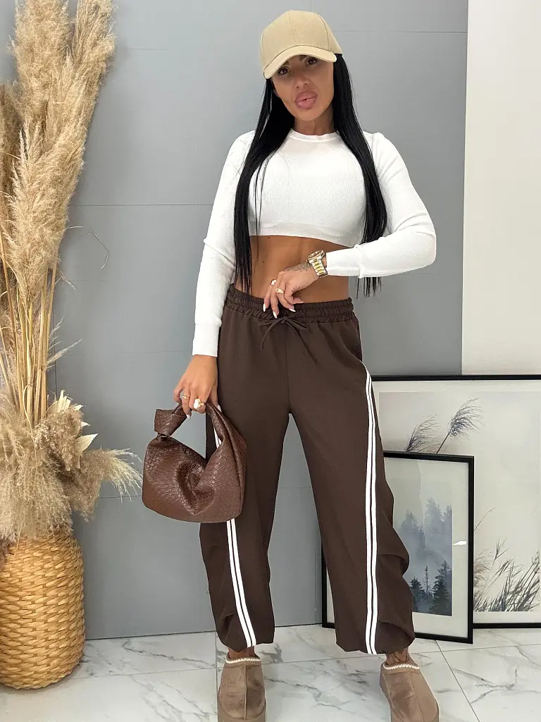 Balónové športové nohavice s gumeným pásom DELYRA - next