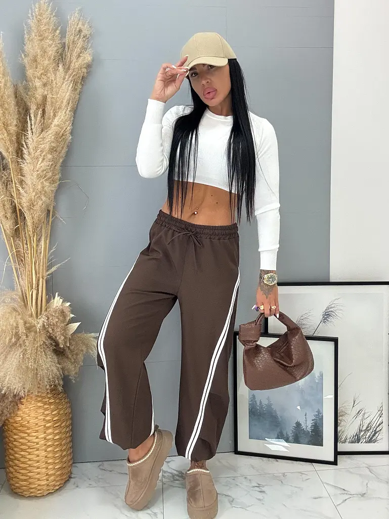 Balónové športové nohavice s gumeným pásom DELYRA - next