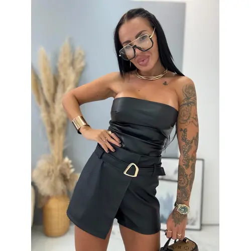 Koženkové sukňové nohavice s opaskom MICALA veľkosť: M