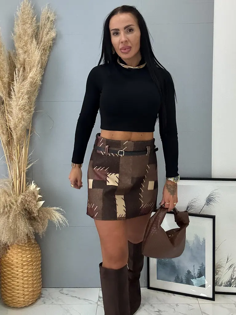 Sukňa s opaskom ZOVINA