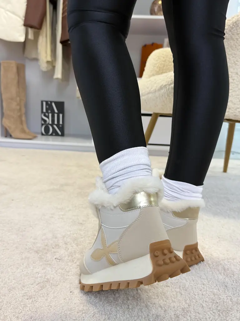 Zateplené platformové členkové tenisky VIRENA - next