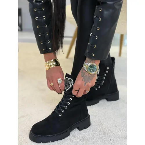 Šnúrovacie čižmy zdobené kamienkami MERANO+ veľkosť: 40