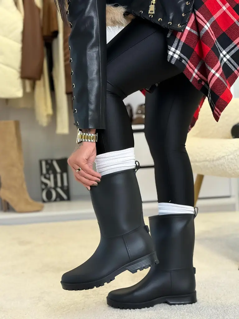 Čierne gumáky CLAVIRA - next