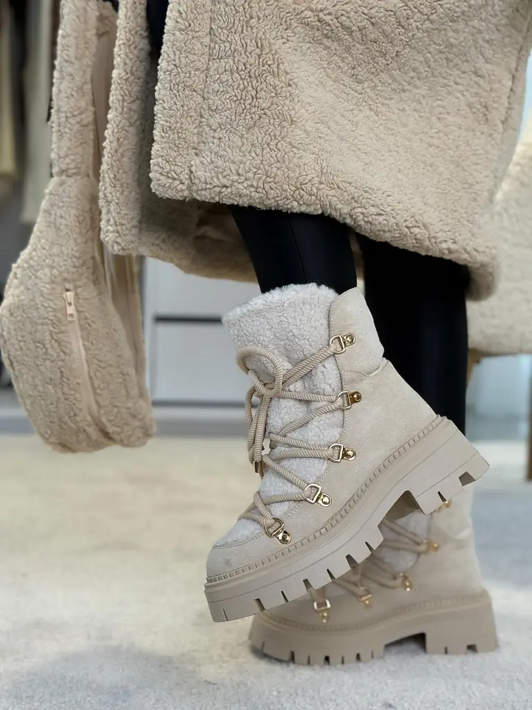 Členkové šnúrovacie čižmy ANAYA- - next