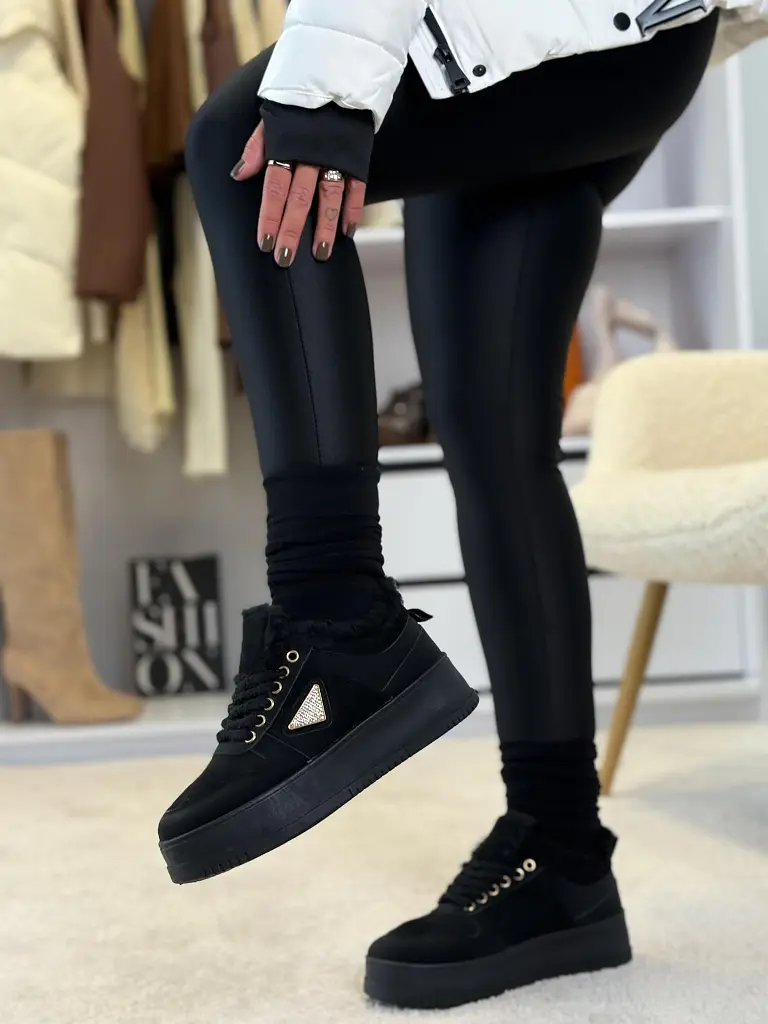 Platformové teddy tenisky KLARYSA- - next