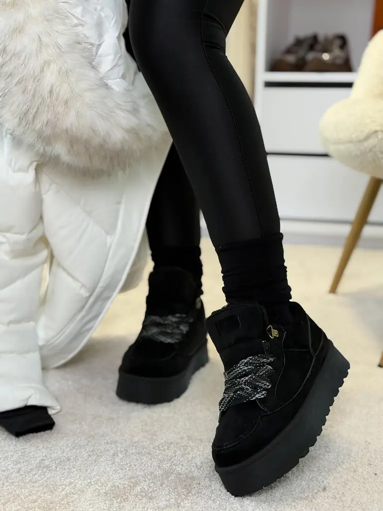 Zateplené platformové tenisky VELONIA- - next