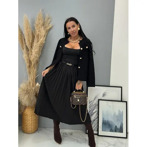 Komplet šaty s kardigánom a opaskom LUMAYA veľkosť: one size