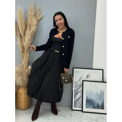 Komplet šaty s kardigánom a opaskom LUMAYA veľkosť: one size