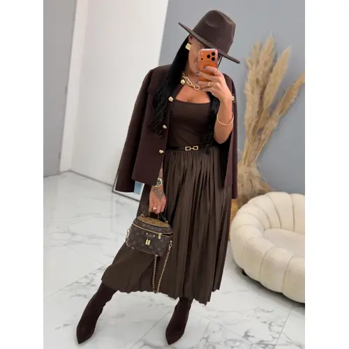 Komplet šaty s kardigánom a opaskom LUMAYA veľkosť: one size