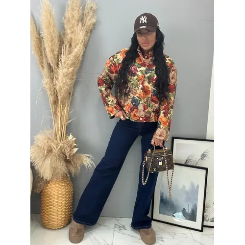 Kvetovaná bomber bunda RAHILA veľkosť: one size