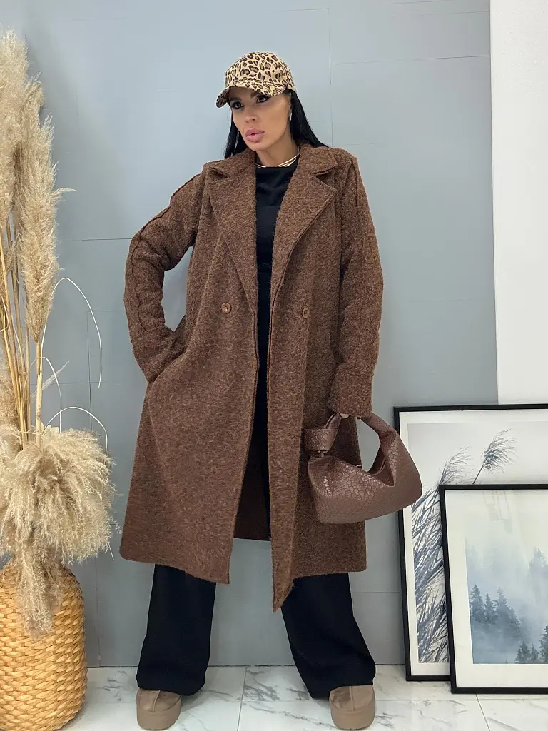 Dlhý uzlíkový kabát LYSARA - next