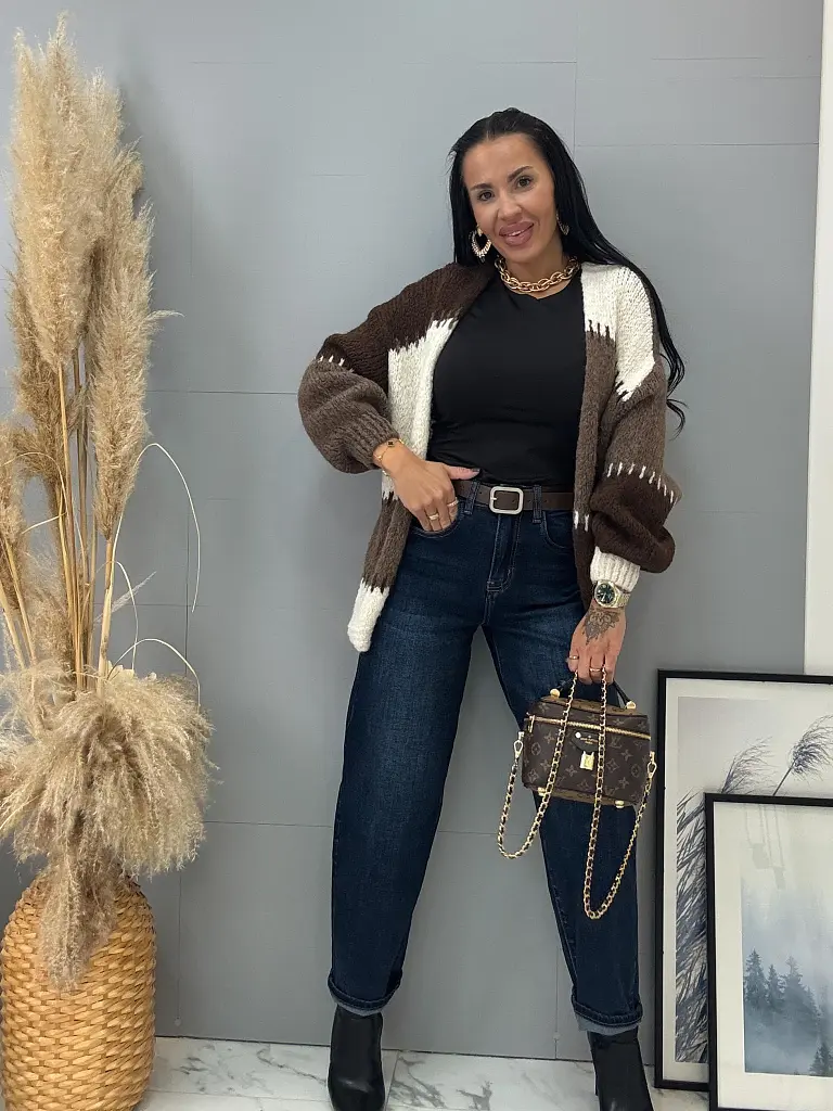 Mäkký kardigán s otvoreným strihom ARDENA - next